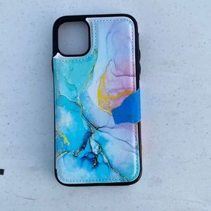 Magnetic wallet phone case I phone 11